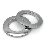 Люверсы шторные ⌀35 мм, с многоуровневым замком цвет № 1 серебро, 10 шт