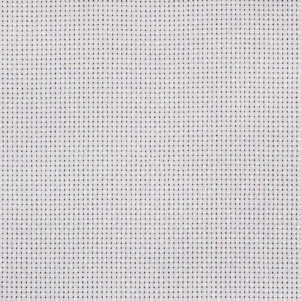 Канва Aida 11 ct, 150х100 см, 95% хлопок, 5% терилен, белый с Перламутровым люрексом, Gamma K03L