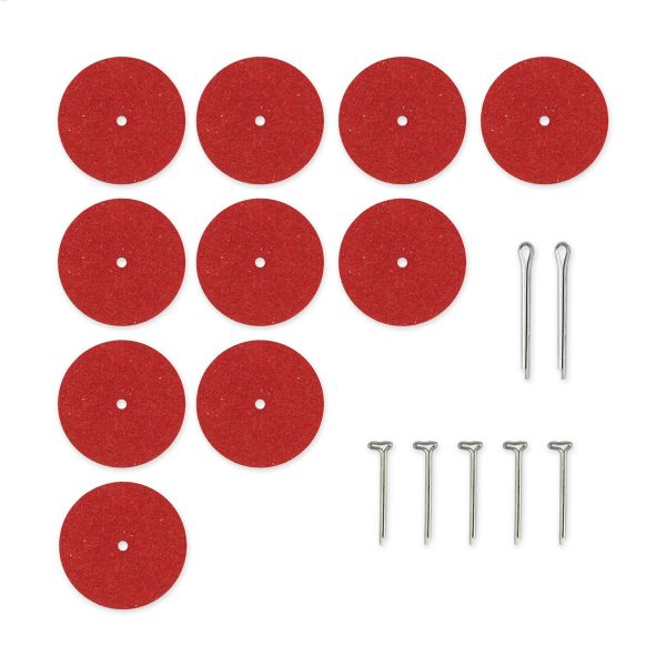 Набор креплений для суставов мишек Тедди фибра ⌀40 мм, 5 шт, NCF-40, HobbyBe NCF-40
