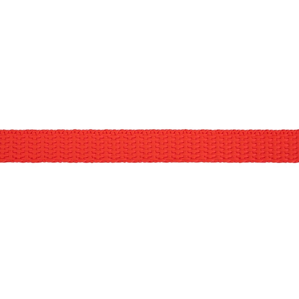 Стропа (ременная лента) 10 мм / 25 метров, толщ. 1.1 мм, [5.6 г/пог.м], 100% п/п, красный, Gamma 3741