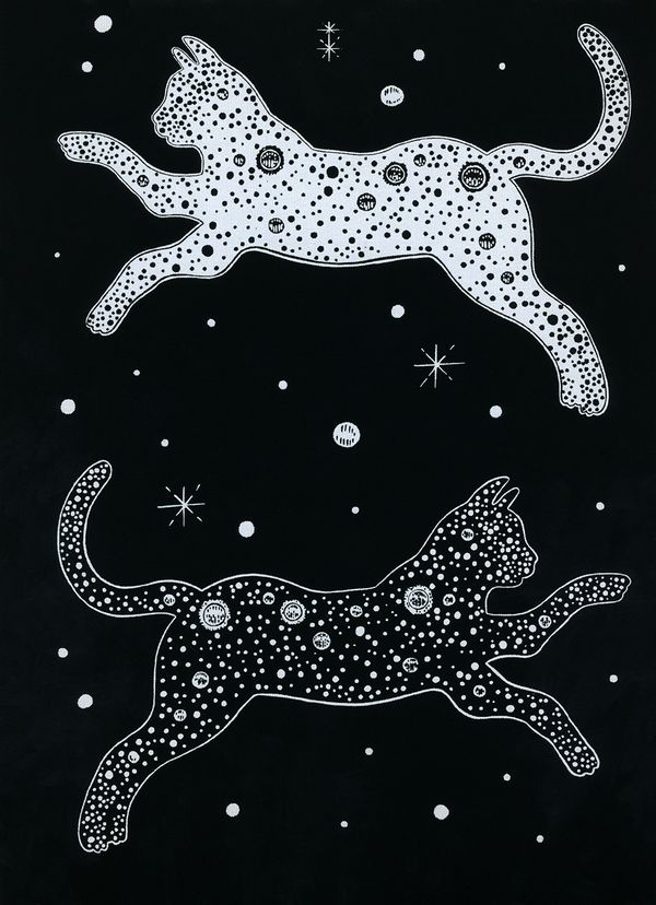 Набор для творчества Гравюра-блокнот Космический кот, 14х20 см, Hobbius GHPB-06