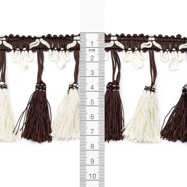 Бахрома отделочная 115.0 мм / 10 метров, с кистями, (200-122), 878