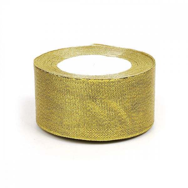 Лента металлизированная 50.0 мм / 22.85±1 метра, цв. золото, Magic4Hobby