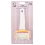 Ролик для теста 16.5х8 см, №02 для вырезания квадратов, S-Chief SHF-0320