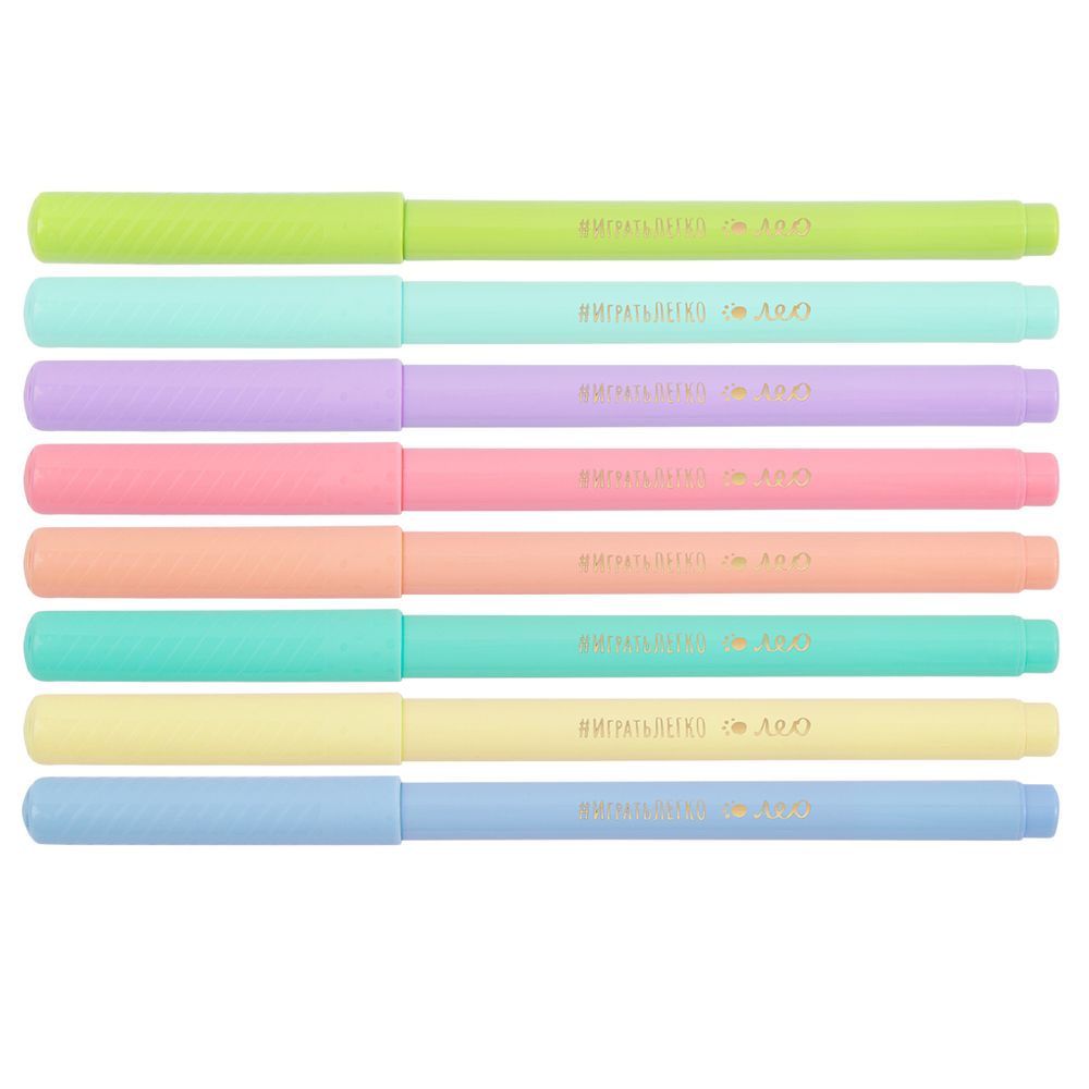 Фломастеры смываемые 8 цв, Лео LPFST-08