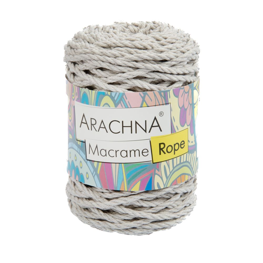 Пряжа Arachna Macrame Rope / уп.3 мот. по 120г, 54м, 003 лен Пряжа Arachna Macrame Rope / уп.3 мот. по 120г, 54м, 003 лен