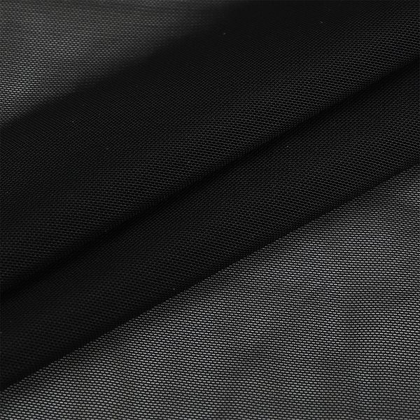 Сетка бельевая эластичная утягивающая 140 г/м², шир.160 см / 5 метров, 170 черный /OLG031.170/5/