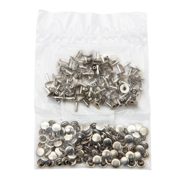 Хольнитены ⌀7 мм, h=6-7 мм, сталь, New Star №33, цв.никель, ≈100 шт