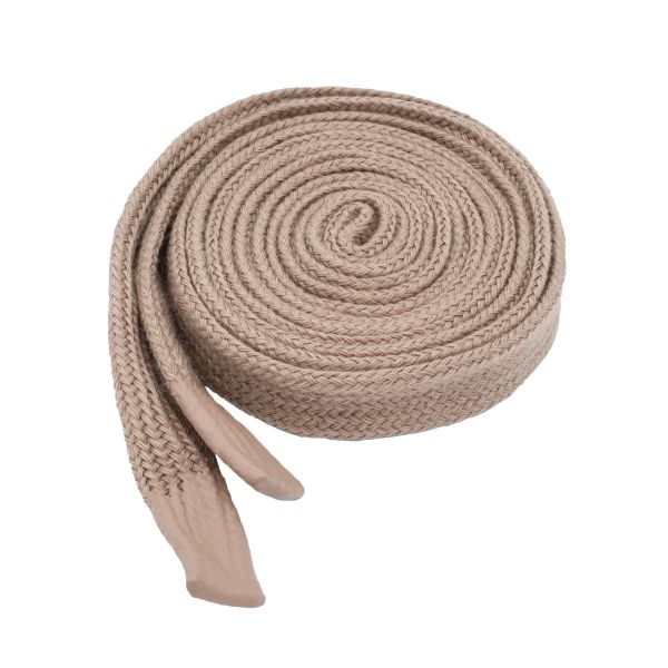 Шнурки декоративные плоские (для одежды) 10 мм / 135 см, 100 шт (130 темно-бежевый), 3AR2807