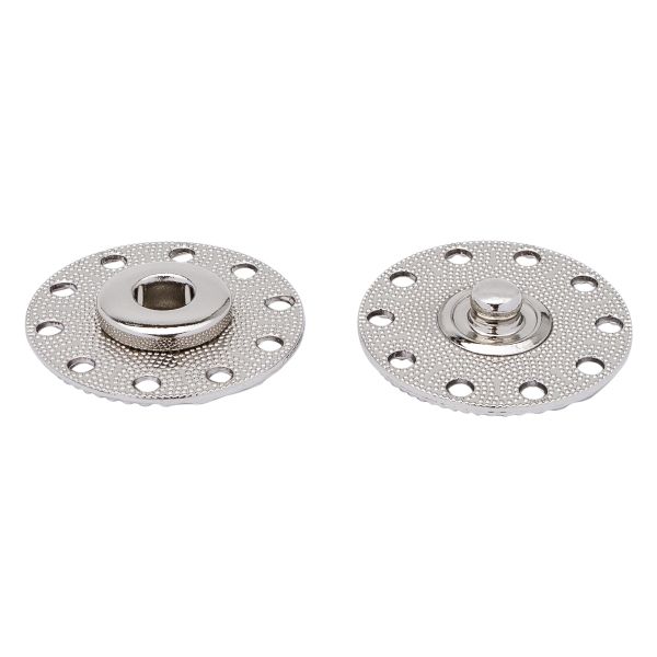 Кнопка пришивная металл ⌀25.0 мм, металл, S, уп.10 шт