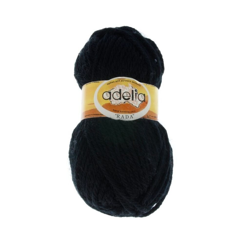 Пряжа Adelia Rada / уп.10 мот. по 100г, 80м, 055 черный