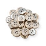 Пуговицы 4 прокола 24L (15мм), (Gold (золотой)), 36 шт