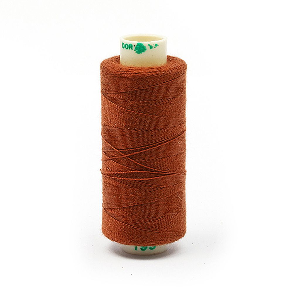 Нитки швейные бытовые Dor Tak 40/2, 366 м / 10 кат., 195 коричневый