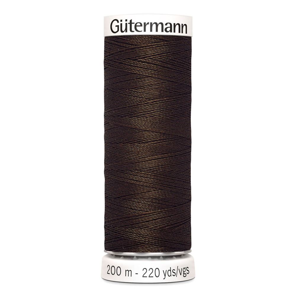 Нитки универсальные Gutermann Sew-all 100 (200 метров), 5 кат. | 406 шоколад