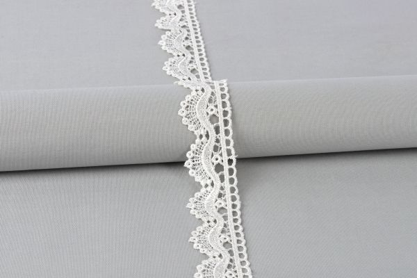 Кружево гипюр (плетёное) 29 мм / 10 м, GP003CR кремовый, Gamma GGM-2901