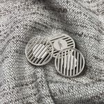 Пуговицы на ножке металлические 32L=20мм, С-MP37 цв.серебро, 10 шт