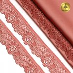 Кружево стрейч (эластичное) 30 мм / 5 метров, TBY.L839, цв.F139 коралловый, Kruzhevo