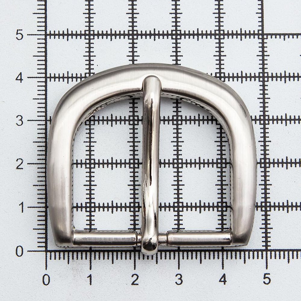 Пряжка ременная металл 35 мм (T.Silver) MR121, 3 шт
