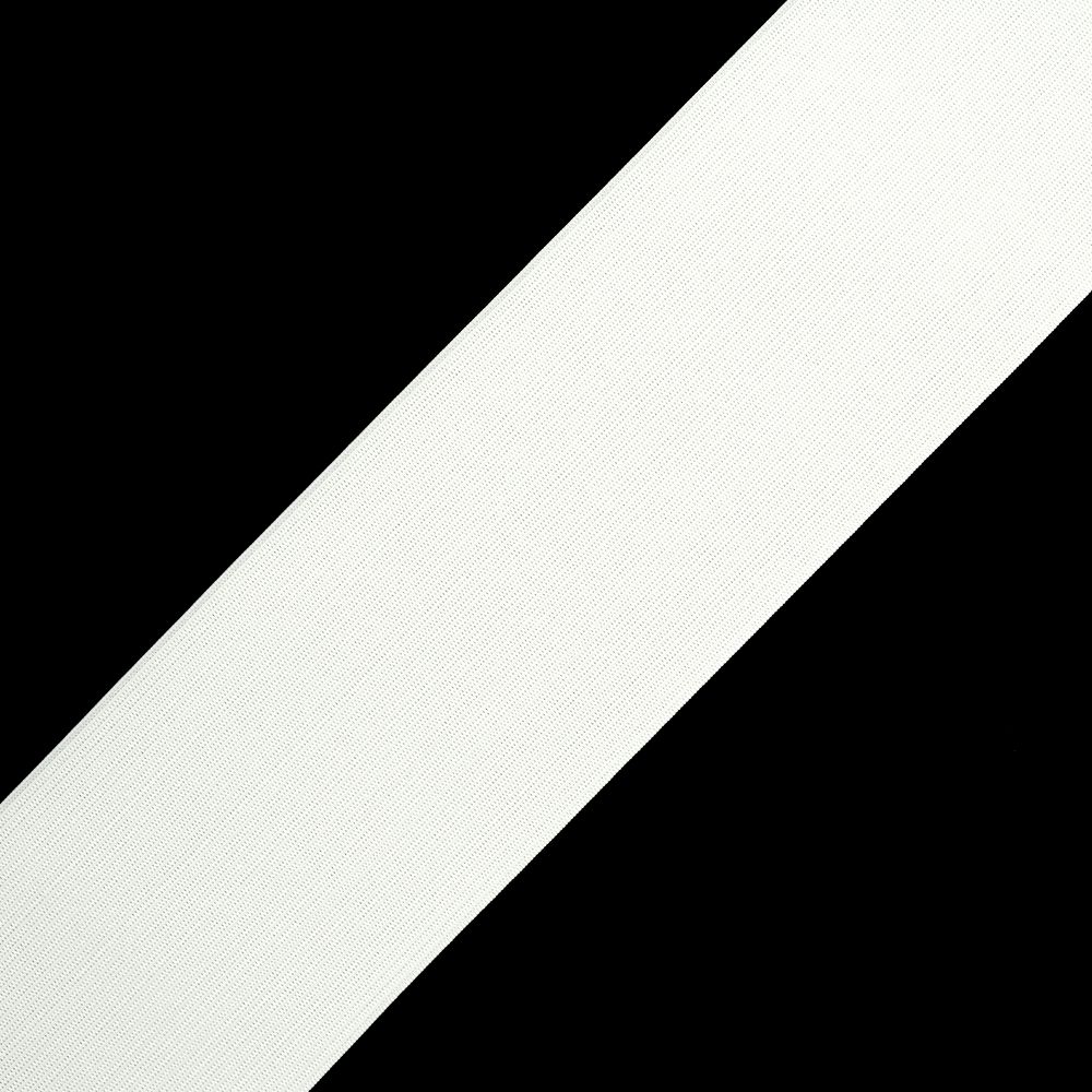 Резинка вязаная (стандарт) 70 мм / 40 метров, 3,9г ТВ-70 мм, белый