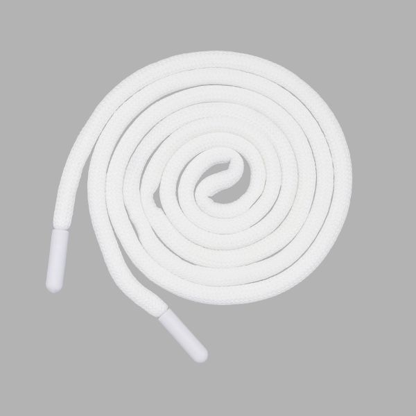 Шнурок декоративный круглый ⌀5.0 мм / 135см, 1 шт, 03 белый, 3AR2808