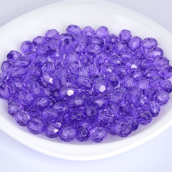 Бусины акрил ⌀12 мм, цв. 07 фиолетовый, 50 г, Magic4Hobby