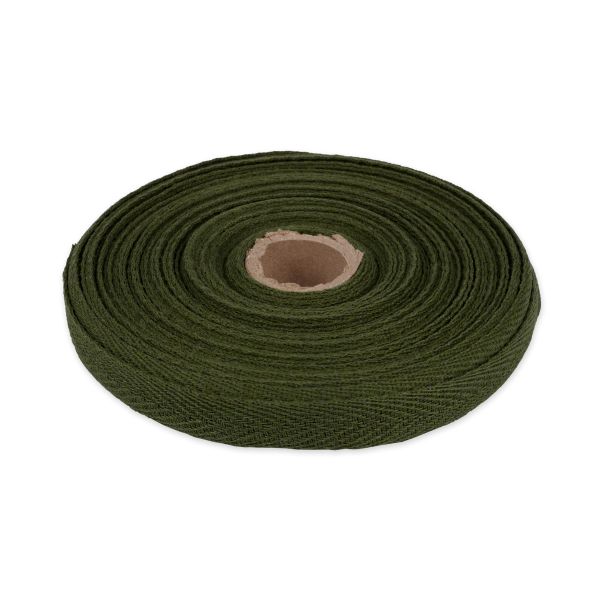 Тесьма (лента) киперная (100% х/б) 15 мм / 25 метров, хаки, Gamma С3863Г17