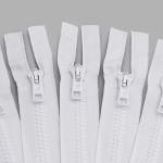 Молния трактор Arta Т6 (6 мм) 1 зам., разъем., 90 см, цв. 001 белый, уп.5 шт