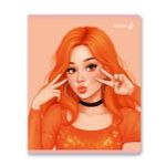 Тетрадь ученическая общая, A5 40 л. на скобе 65 г/м², белизна 100% 10 шт клетка, 01472 Девичьи секреты, Светоч Т194