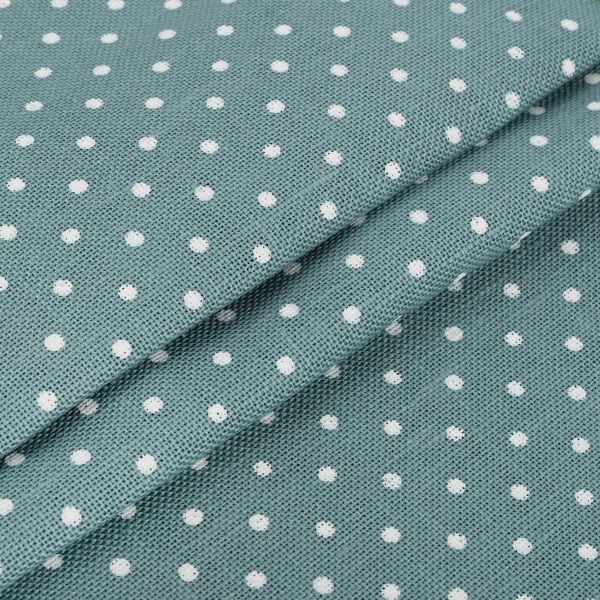 Канва Zweigart Belfast 32 ct, 140 см, 50 метров, 5269 голубой в горошек