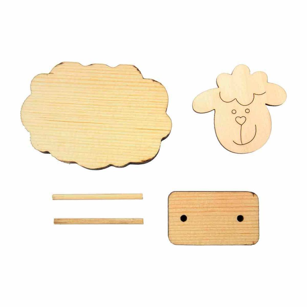 Заготовка из фанеры Овечка на шпажках, ВД-1076 Mr.Carving