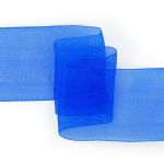 Лента капроновая (органза) 50.0 мм, 22.86 м, 164 синий