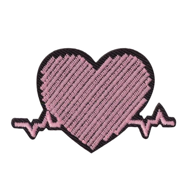 Термоаппликация №05, 1 шт, 02-505 Стук сердца 5.8х3.6 см, Gamma ETF