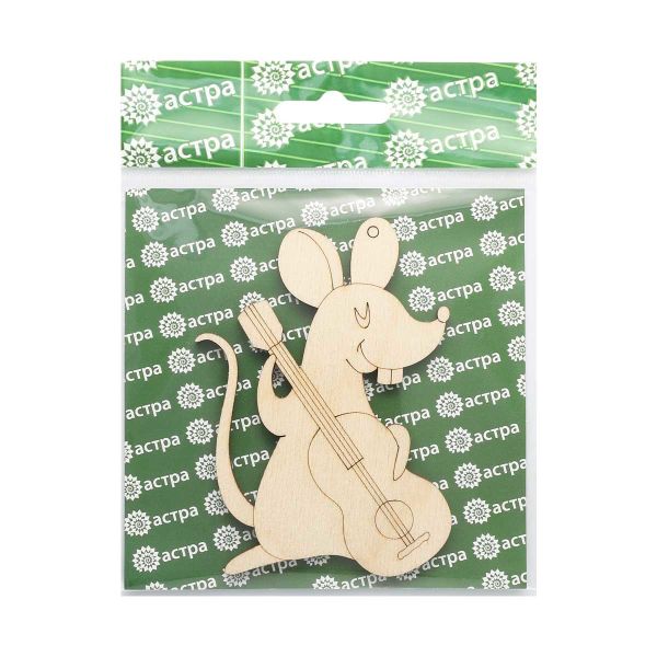 Заготовка для декорирования Музыкант 9,5х6,7х0,3см, Астра