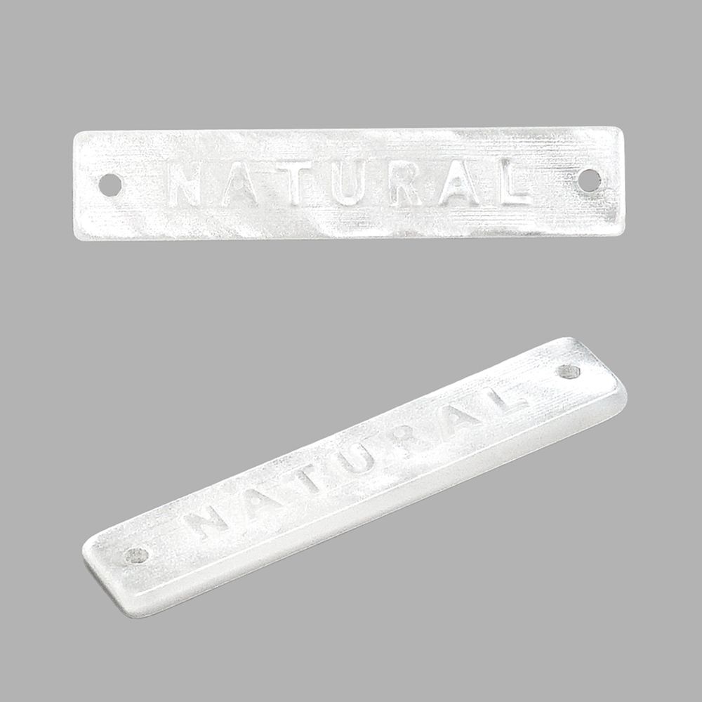 Украшение пришивное 30х6 мм, пластик, молочный, СВ_Т-21, 36 шт