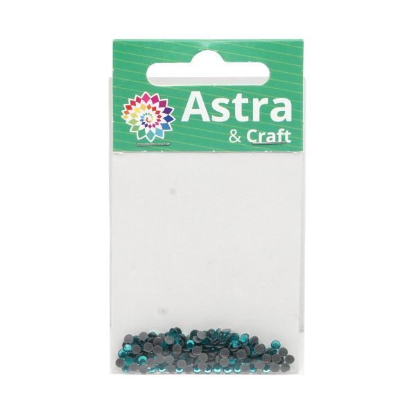 Стразы термоклеевые, 2,8 мм, ss10, 150 шт/упак (126 бирюзовый)