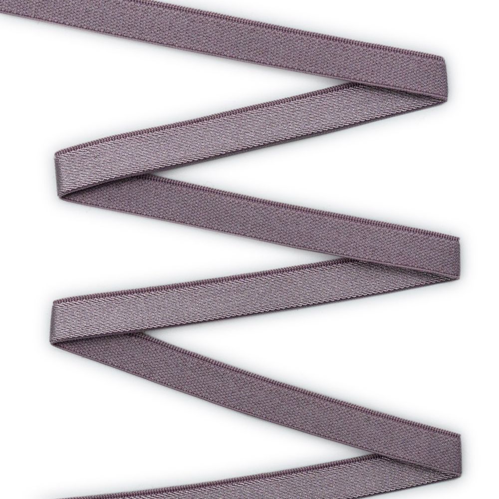 Резинка бельевая (бретелечная) блестящая 10.0 мм / 50 метров, грязно-розовый, ML177.010