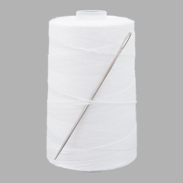 Набор нитка 170ЛШ 1000м Для прошивания документов 1шт белые, игла