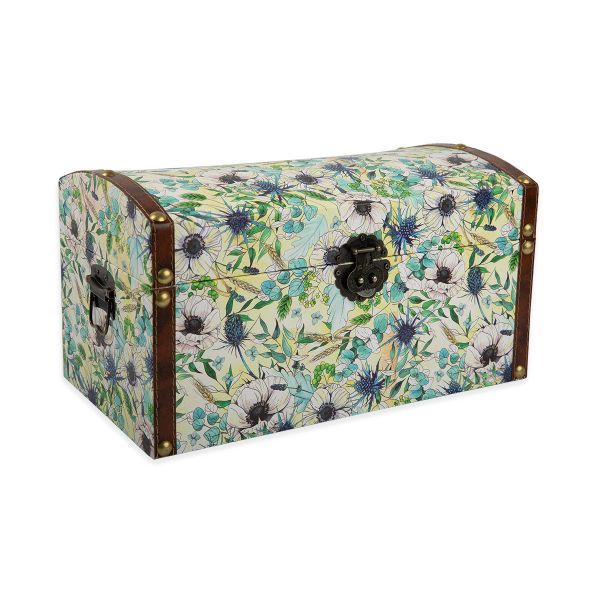 Шкатулка сундучок 015 Белые цветы, Gamma DBK-04