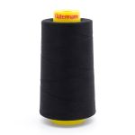 Нитка особо тонкая Gutermann Mara №150 (150/2), 5000 м, 713961, цв. 2111 ультра-черный, 1 катушка