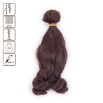 Трессы для кукол 15 см, 100 см, 23 г, 15 каштановый, HobbyBe HAR-12