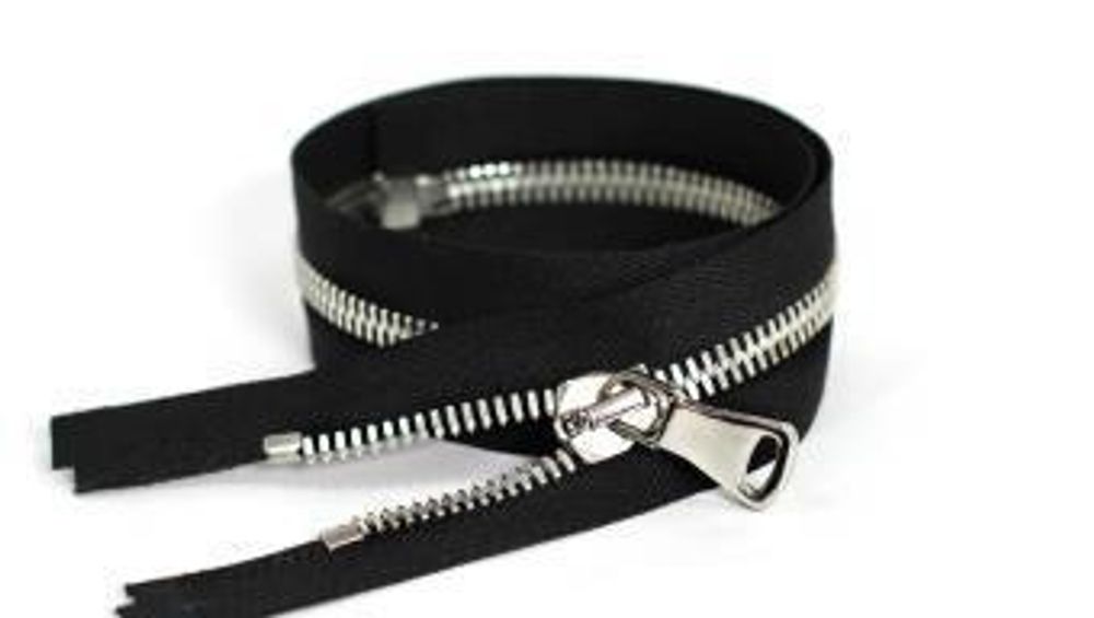 Молния металл Т5 (5 мм) 1 зам., разъем., 75 см, никель, цв.D580 черный, MaxZipper Premium, 1 шт /TOS/