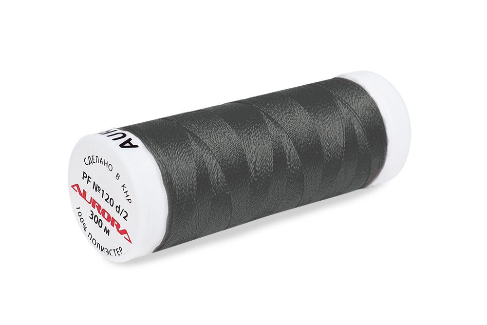 Нитки для креативных работ Aurora №120, 300 м, цв. PF489, 5 катушек