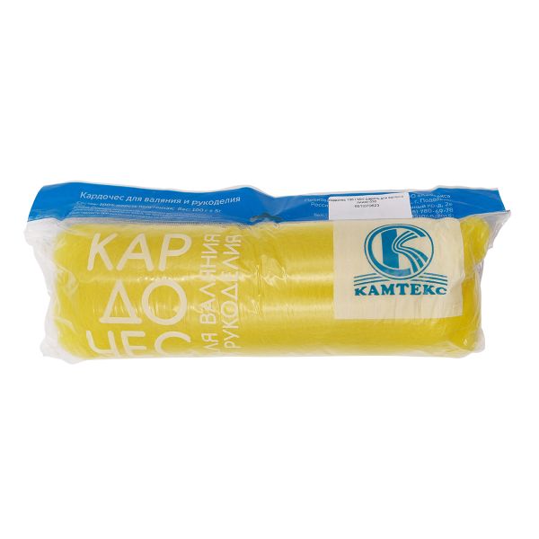 Шерсть для валяния Кардочес 100% п/тонк.шерсть, 100 гр. Камтекс (030 лимон)