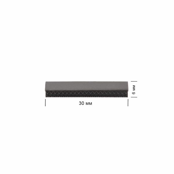 Наконечник-зажим 30х6 мм, 20 шт, металл, 06 черн.никель, Gamma CGH-30