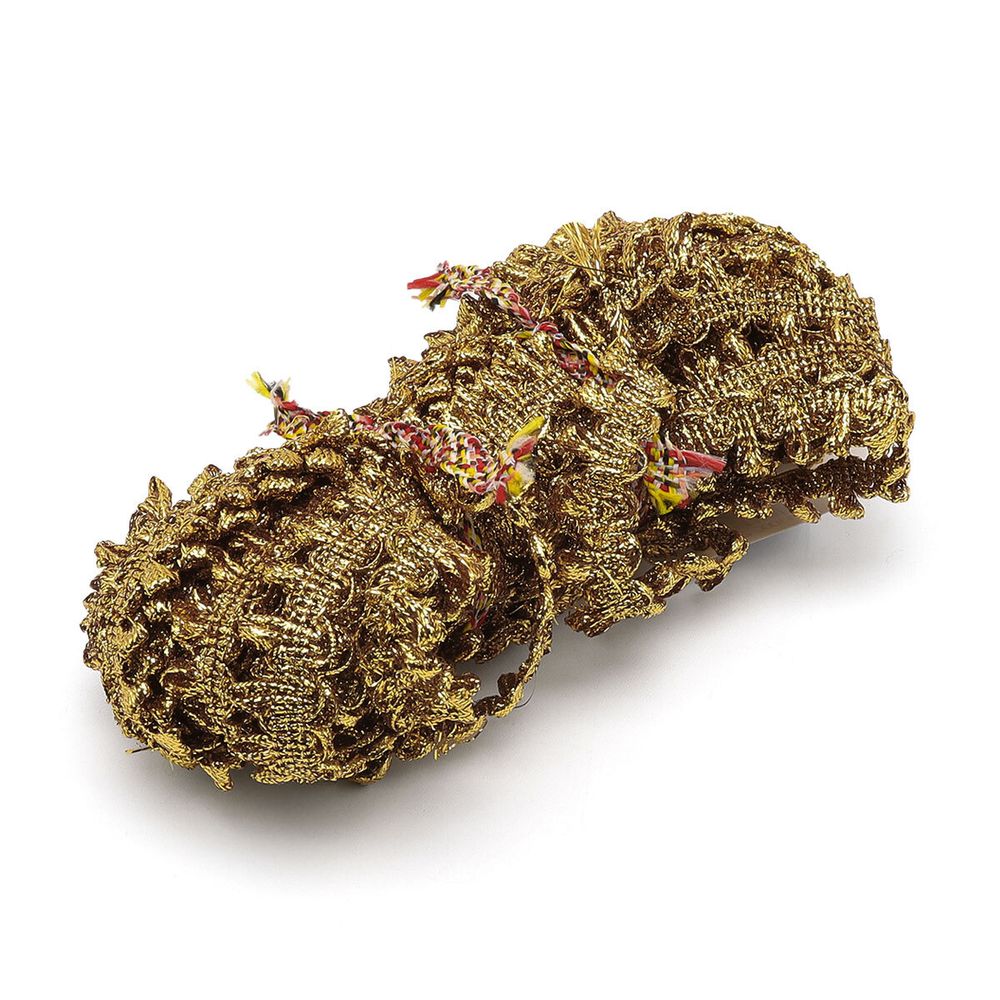 Тесьма вязаная отделочная 10 м, С721 (золотой)