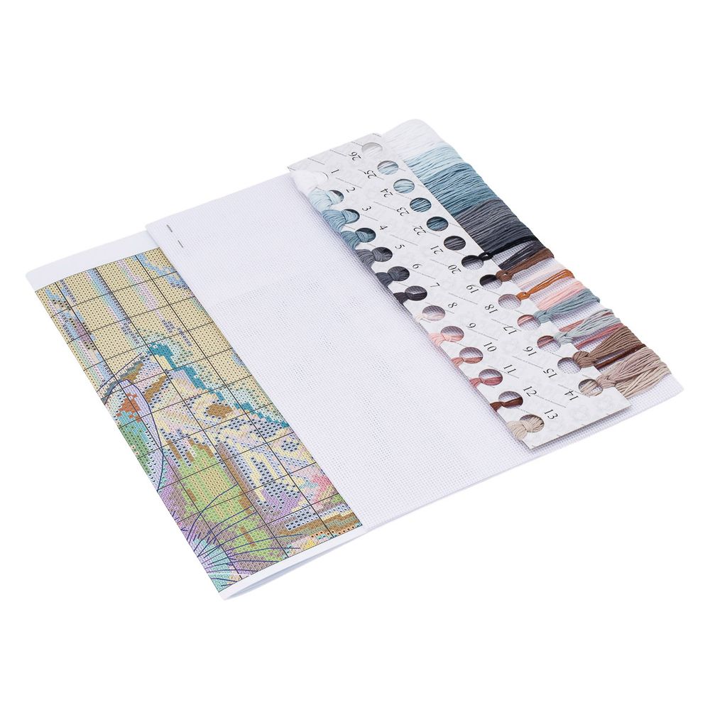 Набор для вышивания нитками Овен, Ушки на макушке 21х29см