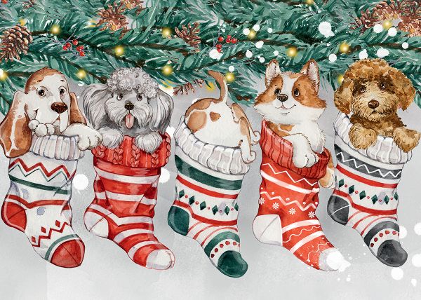 Пазл 1500 элементов, Новогодние щенки, Фрея PZL-1500/14