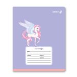 Тетрадь ученическая школьная A5 12 л. на скобе 65 г/м², белизна 100% 25 шт клетка, 01394 Волшебные герои, Светоч Т74