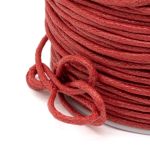 Шнур вощеный ⌀2.0 мм / 100 метров, цв.С171 красный