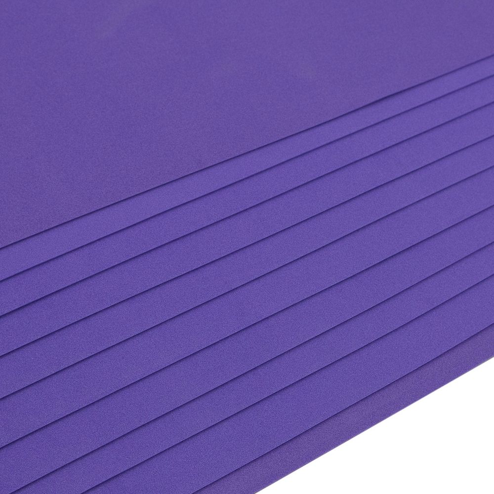 Фоамиран EVA-1010, 10 шт, 20х30 см, 1 мм., Astra&Craft (ZK-028 чернильный)